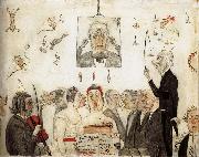 James Ensor At the Conservatory oil painting picture wholesale